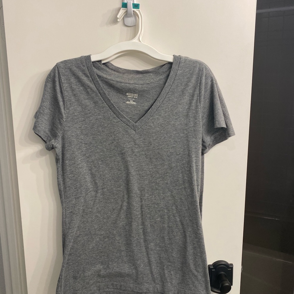Gray comfy v-neck